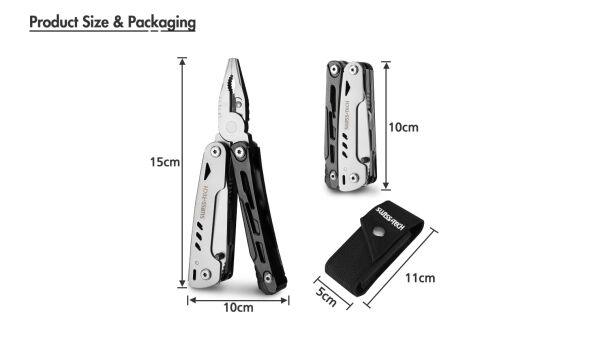 Swiss+Tech 11-in-1 Çok Amaçlı Multitool Pense