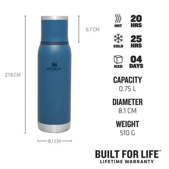 Stanley The Adventure To-go Bottle 0.75 Li̇tre Mavi̇ Renk