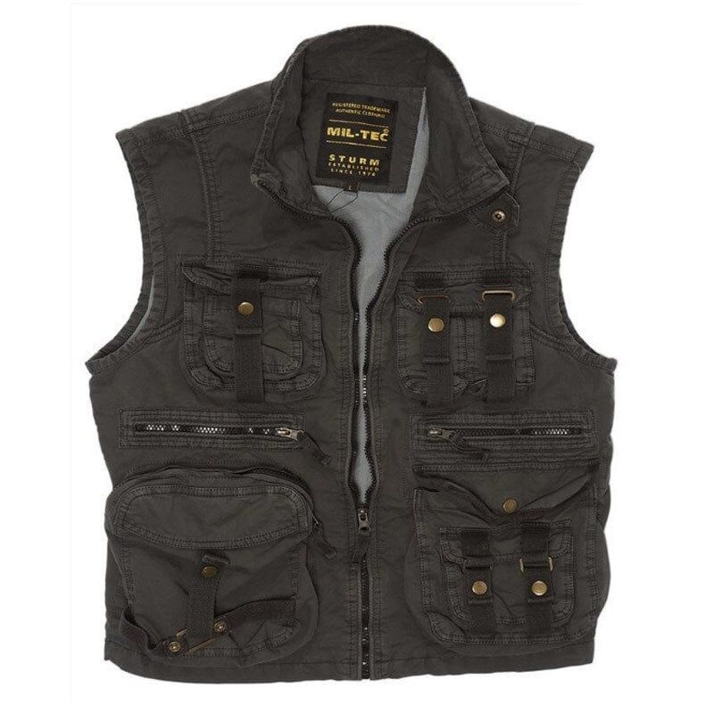 Sturm Survival Cok Cepli Siyah Yelek