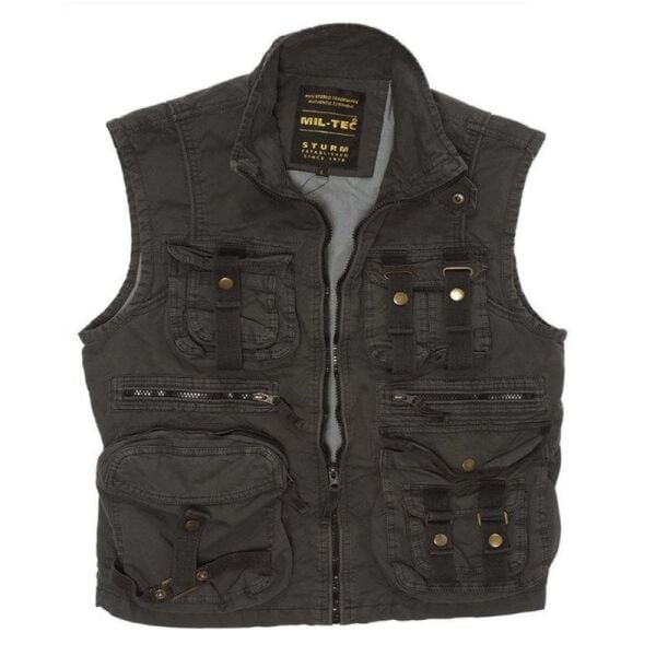 Sturm Survival Cok Cepli Siyah Yelek