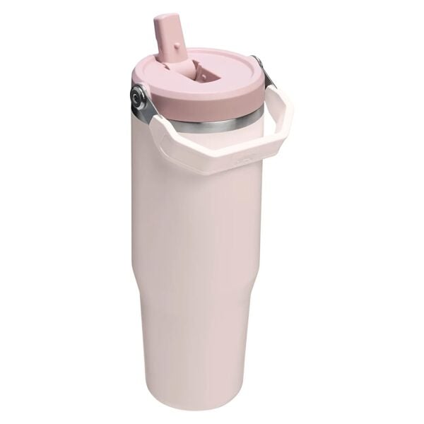 Stanley The IceFlow™ Flip Straw Tumbler 0.89 Litre Rose Quartz