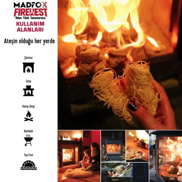 Madfox FireNest Doğal Odun Yünü Tutuşturucu 250 gr