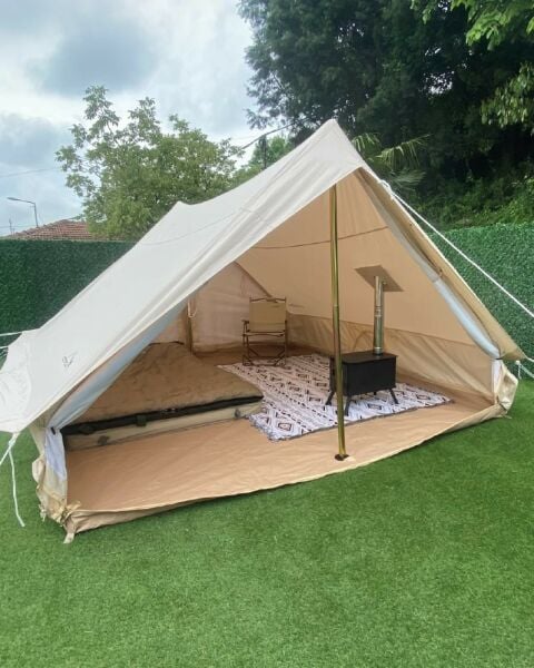 NURGAZ CAMPOUT PLUTON 3,20 x 3 MT KANVAS ÇADIR