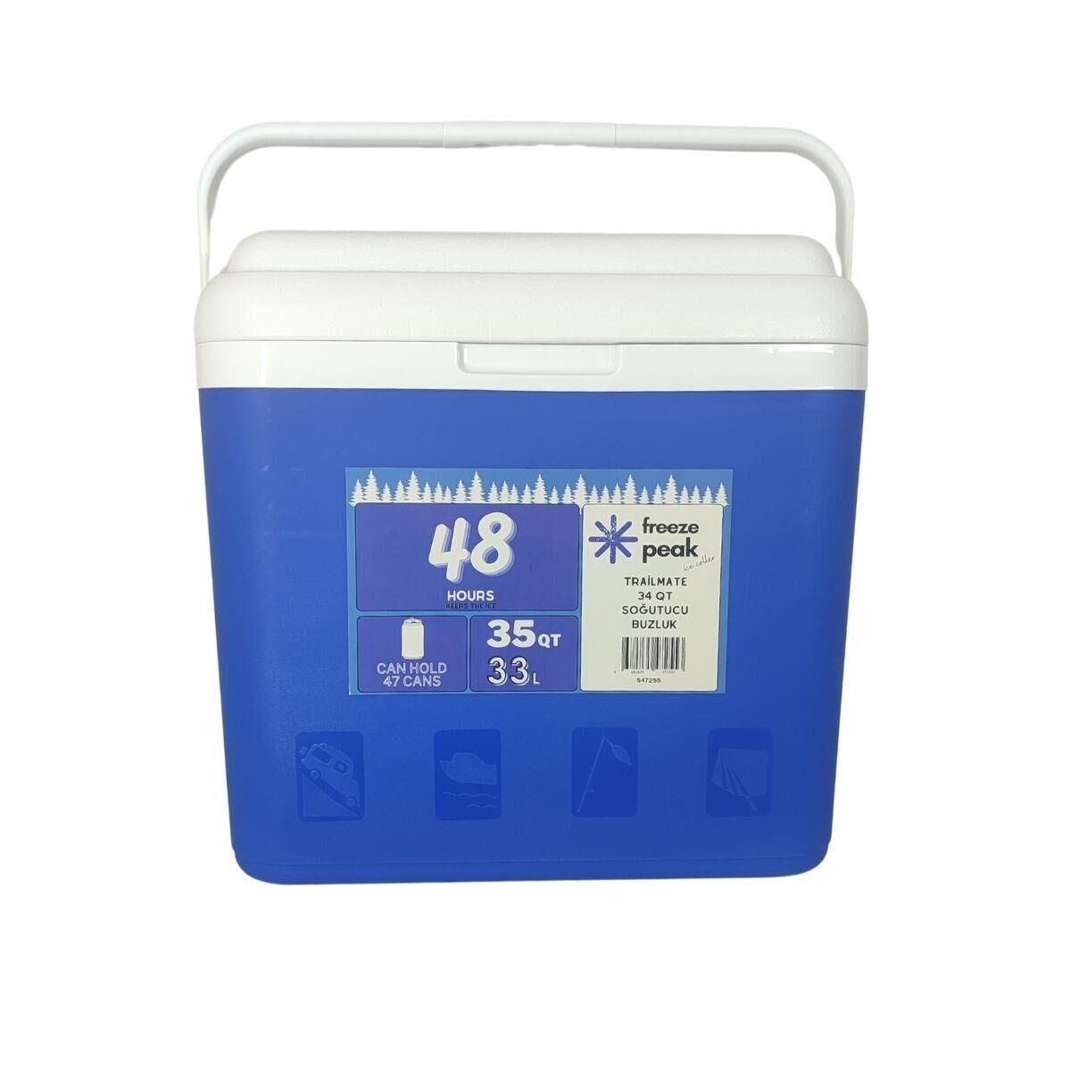 Freeze Peak Trai̇lmate 35 Qt Buzluk 33 Li̇tre Mavi̇
