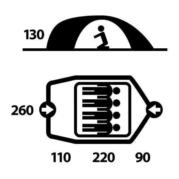 Bızon Yesıl 4 Kısılık Cadır