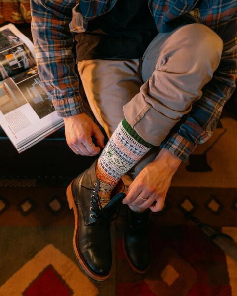 Polarstar İskandi̇nav Tarzi Isi Derecesi̇ Yüksek Erkek Çorap 5 Adet