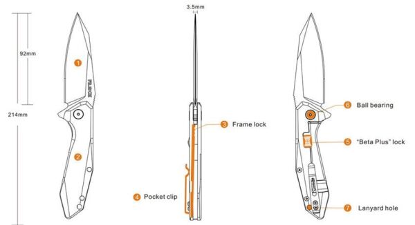 Ruike P135-sf Çaki