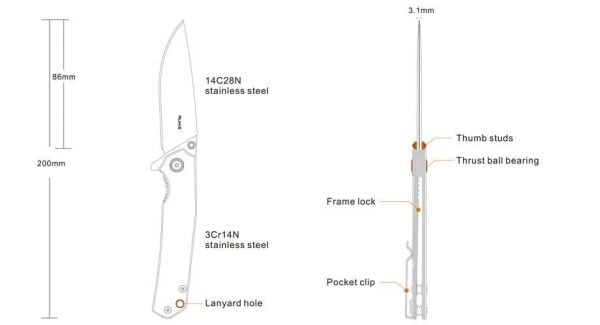 Ruike P801-sf Çaki