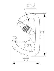 Ct Alu D Large Kilitli Karabina