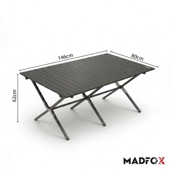Madfox Foldex Katlanabilir Alüminyum Kamp Masası (8 Kişilik)