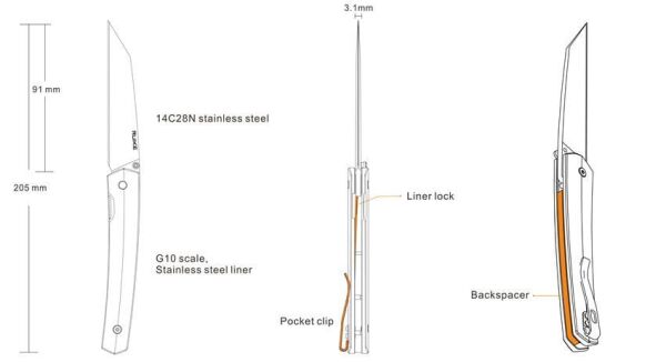 Ruike P865-b Çaki