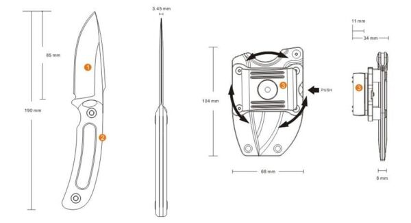 Ruike F815-b Çaki