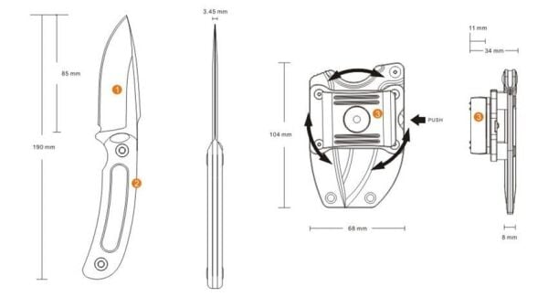 Ruike F815-j Biçak