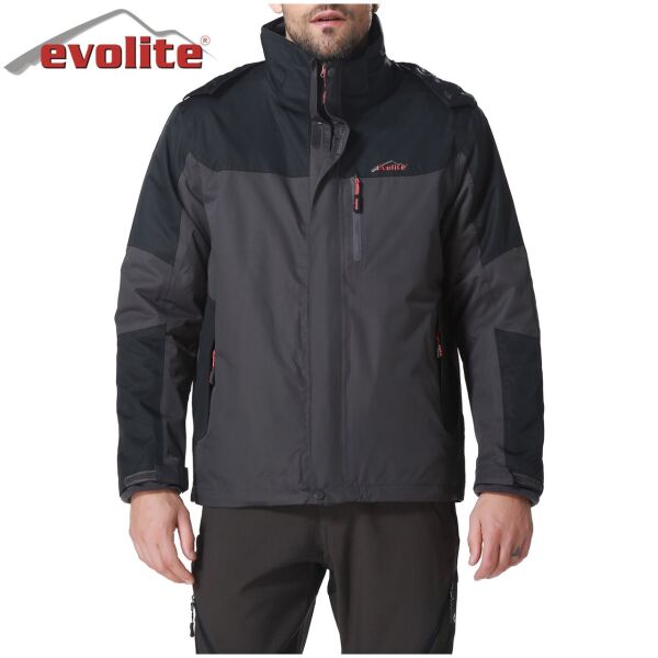 Evolite Diva Erkek 3in1 Gri/Siyah Mont