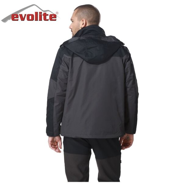 Evolite Diva Erkek 3in1 Gri/Siyah Mont