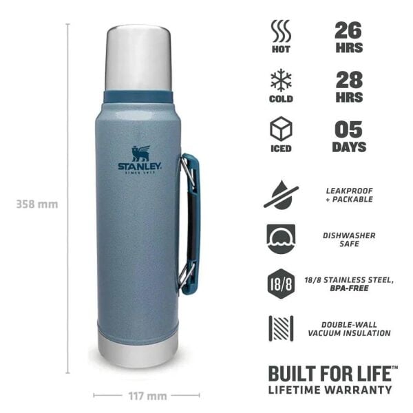 STANLEY KLASİK VAKUMLU TERMOS 1 LİTRE