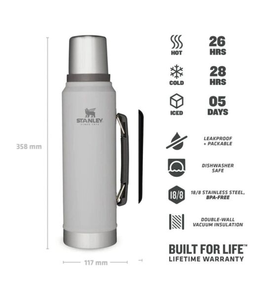 Stanley The Legendary Classic Bottle 1.0 Litre Gri