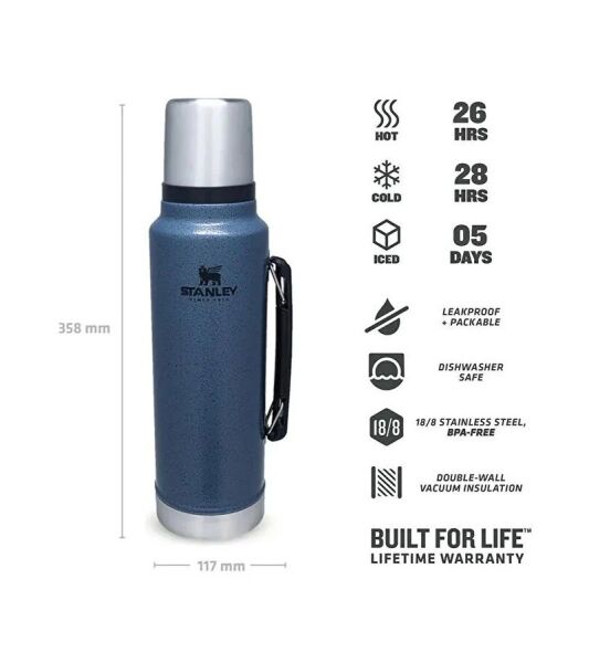 Stanley The Legendary Classic Bottle 1.0 Litre Gri