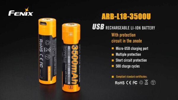 Feni̇x Arb-l18-3500 Mah Usb Şarjli Pi̇l