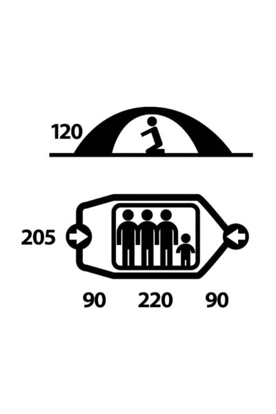 Fighter 5 Mevsim 3-4 Kişilik Kamp Çadırı