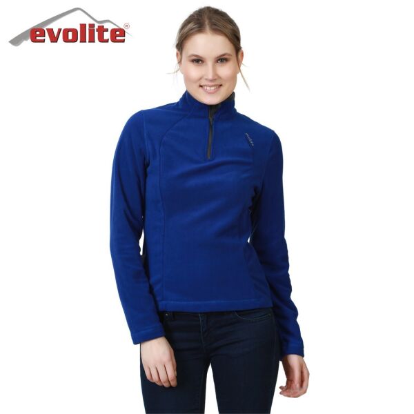 Evolite Fuga Kadın Mikro Polar Sweater - Mavi
