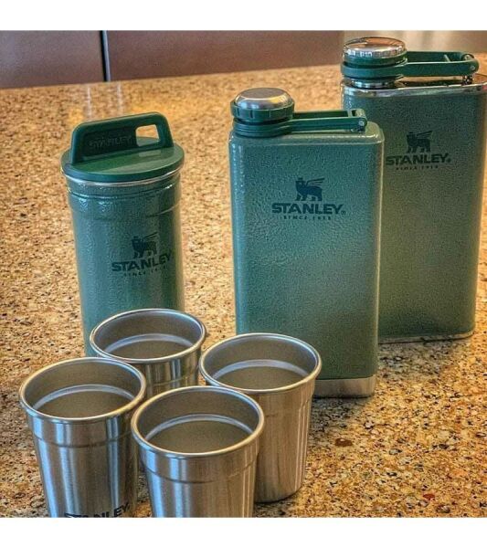 Stanley Shot Glass +flask Set Yeşi̇l