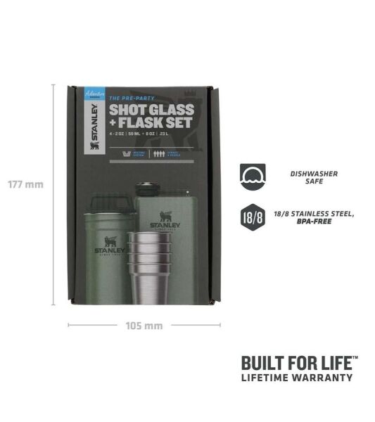 Stanley Shot Glass +flask Set Yeşi̇l