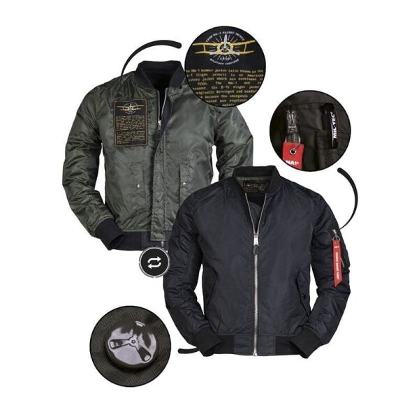 Sturm Ma1 Uçuş Siyah Mont