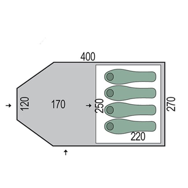 Pinguin Campus 4 Yesil Cadir