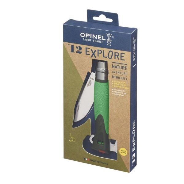 OPİNEL INOX EXPLORE TERRE 12 ÇAKI YEŞİL