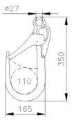 Ct Alu Giant 110 Mm Emniyet Kancasi