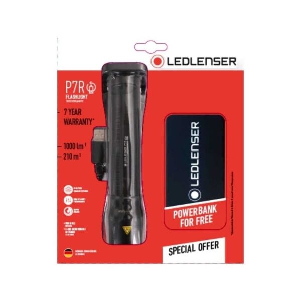 LEDLENSER P7R EL FENERİ POWERBANK HEDİYELİ