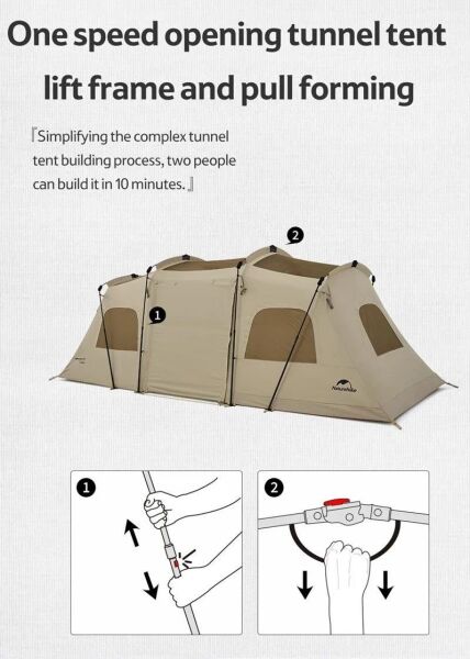 Naturehi̇ke Glampi̇ng Vessel 4 Ki̇şi̇li̇k Çadir
