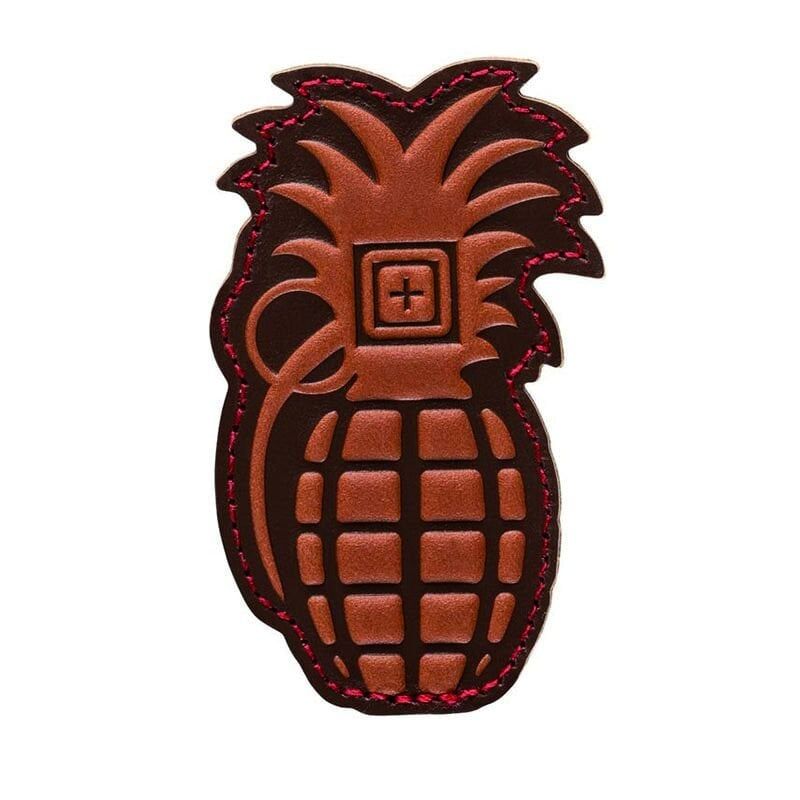 5.11 Pineapple Grenade Leather Bomb Patch