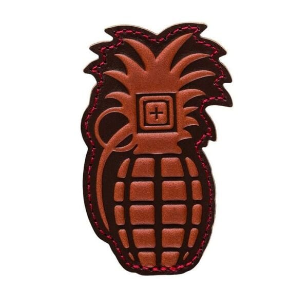 5.11 Pineapple Grenade Leather Bomb Patch