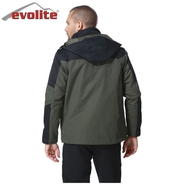 Evolite Diva Erkek 3in1 Haki/Siyah Mont