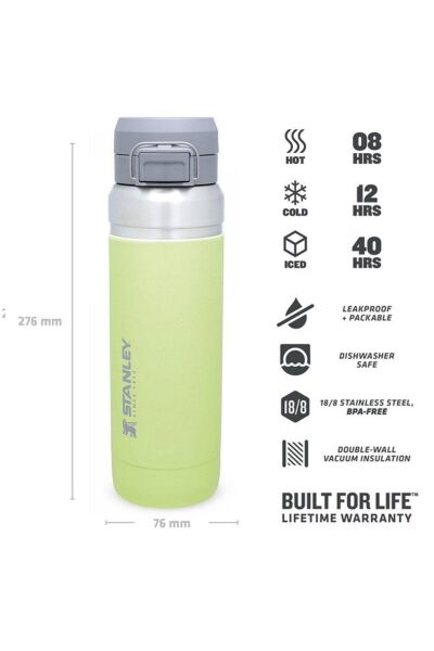 STANLEY THE QUİCK FLİP PASLANMAZ ÇELİK TERMOS 0.70 LİTRE AÇIKYEŞİL