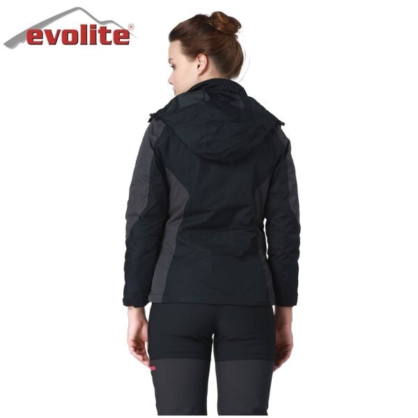 Evolite Diva Kadın 3in1 Gri/Siyah Mont
