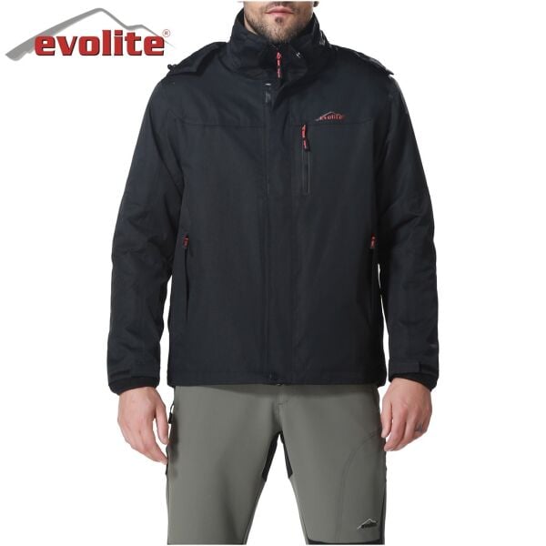 Evolite Diva Erkek 3in1 Siyah Mont