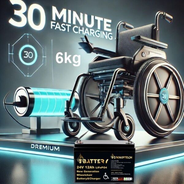 Ibattery 24v 12ah Lifepo4 Tekerlekli̇ Sandalye Güç Ki̇ti̇