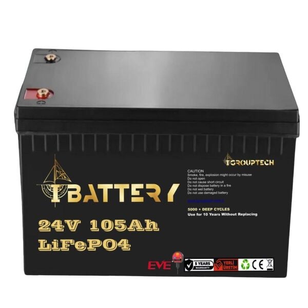 IBATTERY LIFEPO4 24V 105A PRİZMATİK HÜCRELİ AKÜ