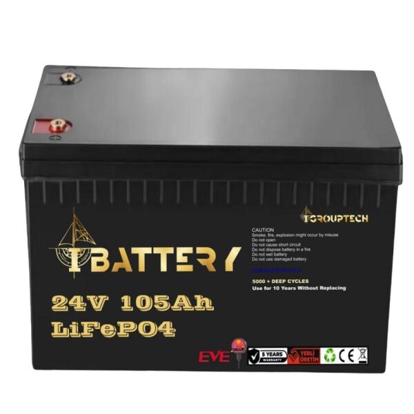 IBATTERY LIFEPO4 24V 105A PRİZMATİK HÜCRELİ AKÜ