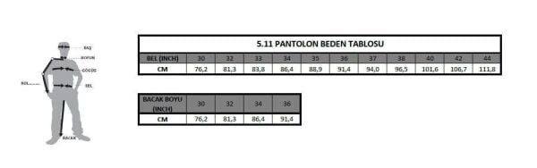 5.11 Taclite Pro Pantolon Siyah
