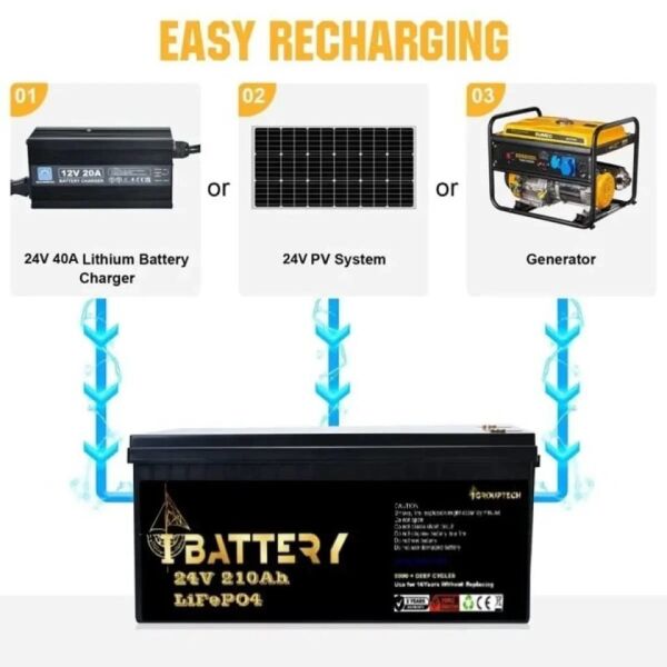 IBATTERY LIFEPO4 24V 210A PRİZMATİK HÜCRELİ AKÜ