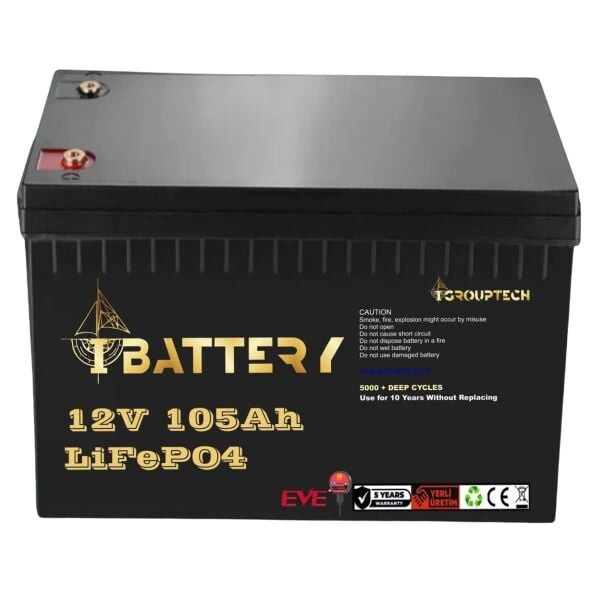 Ibattery Lifepo4 12v 105a Pri̇zmati̇k Hücreli̇ Akü