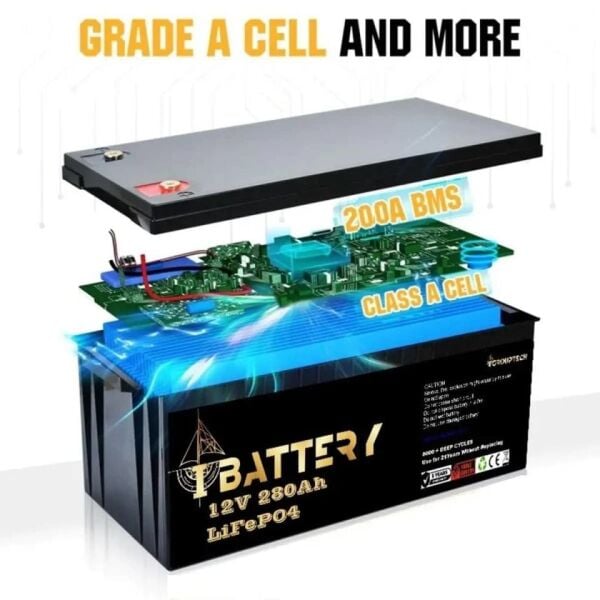 Ibattery Lifepo4 12v 280a Pri̇zmati̇k Hücreli̇ Akü