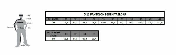 5.11 TACLITE JEAN-CUT PANTOLON LACIVERT