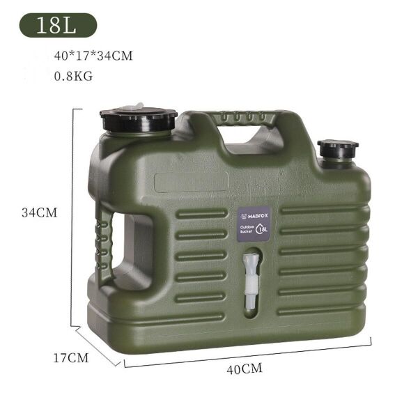 Madfox Galon Air Pe Musluklu Su Bi̇donu 18 Li̇tre Yeşi̇l