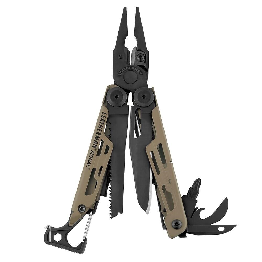 Leatherman Si̇gnal Coyote Tan Multi̇ Tool