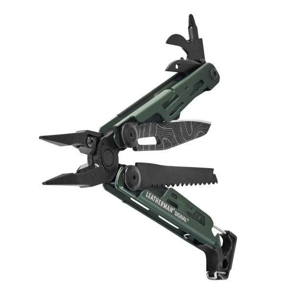 Leatherman Si̇gnal Green Topo Blade Multi̇ Tool